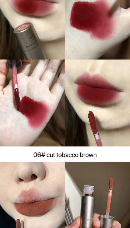 Single Velvet Matte Mist Lip Gloss - 12H Waterproof Non-stick Cup Smudge Proof Not Fade Liquid Lipstick Long-lasting Pigment