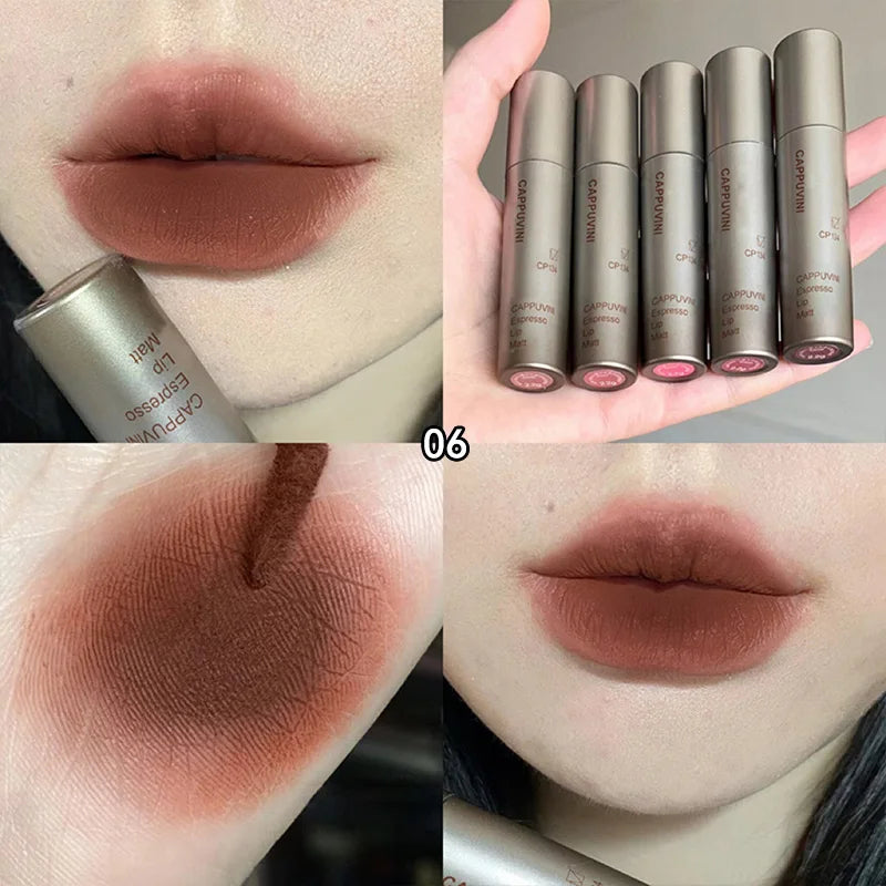 Single Velvet Matte Mist Lip Gloss - 12H Waterproof Non-stick Cup Smudge Proof Not Fade Liquid Lipstick Long-lasting Pigment