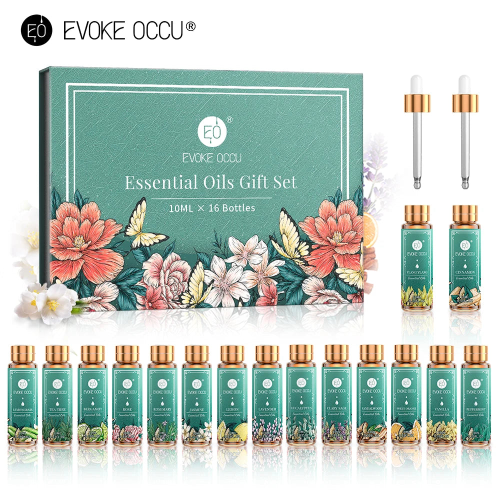 16 Set Sleep Enhancement Pure Essential oils,100% Nature Undiluted For Home Hotel Diffuser Humidifier,DIY Candle Soap Bath Salts Strong Smell