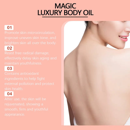 Firming Body Oil Moisturizing Skin Improve Dry Tighten Skin Barrier Repair Care Relax Body Massage Lifting Tighten Repair Smooth