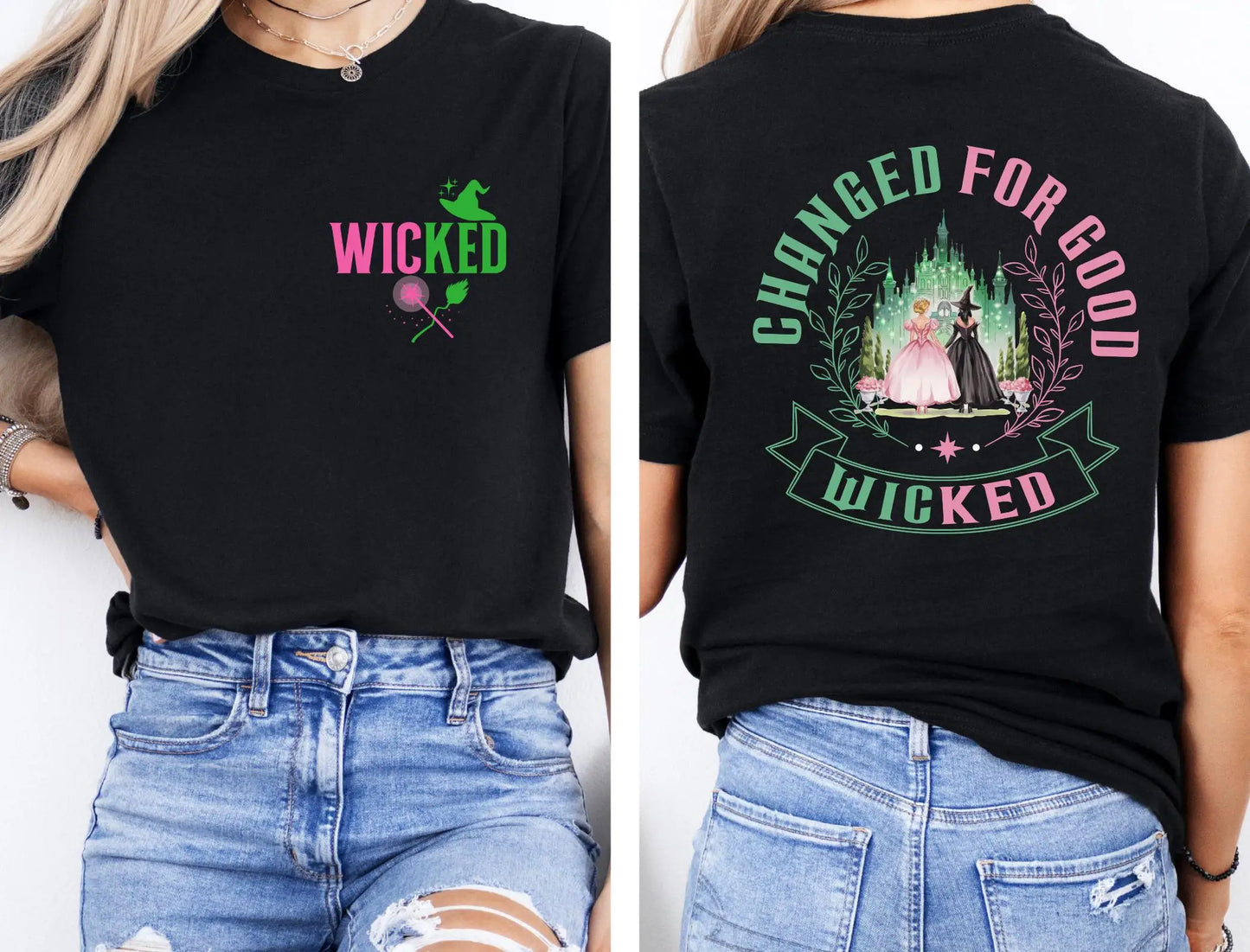 Wicked Change for Good Shirt Defy Gravity Broomstick Magic Wand Wizard Movie Fan Shirt Wicked Musical Fan Gift