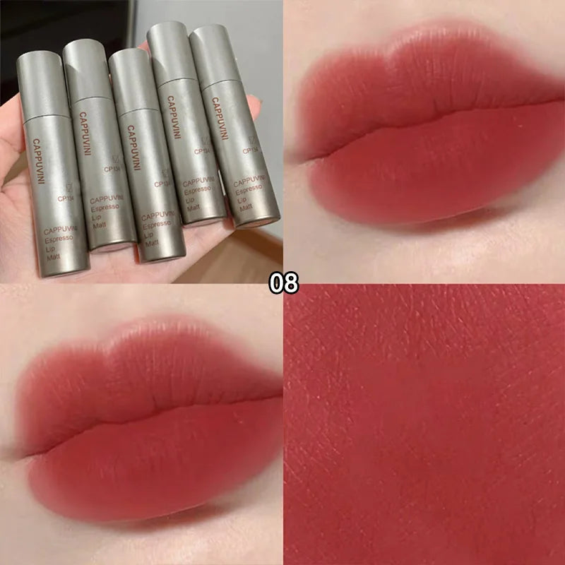 Single Velvet Matte Mist Lip Gloss - 12H Waterproof Non-stick Cup Smudge Proof Not Fade Liquid Lipstick Long-lasting Pigment