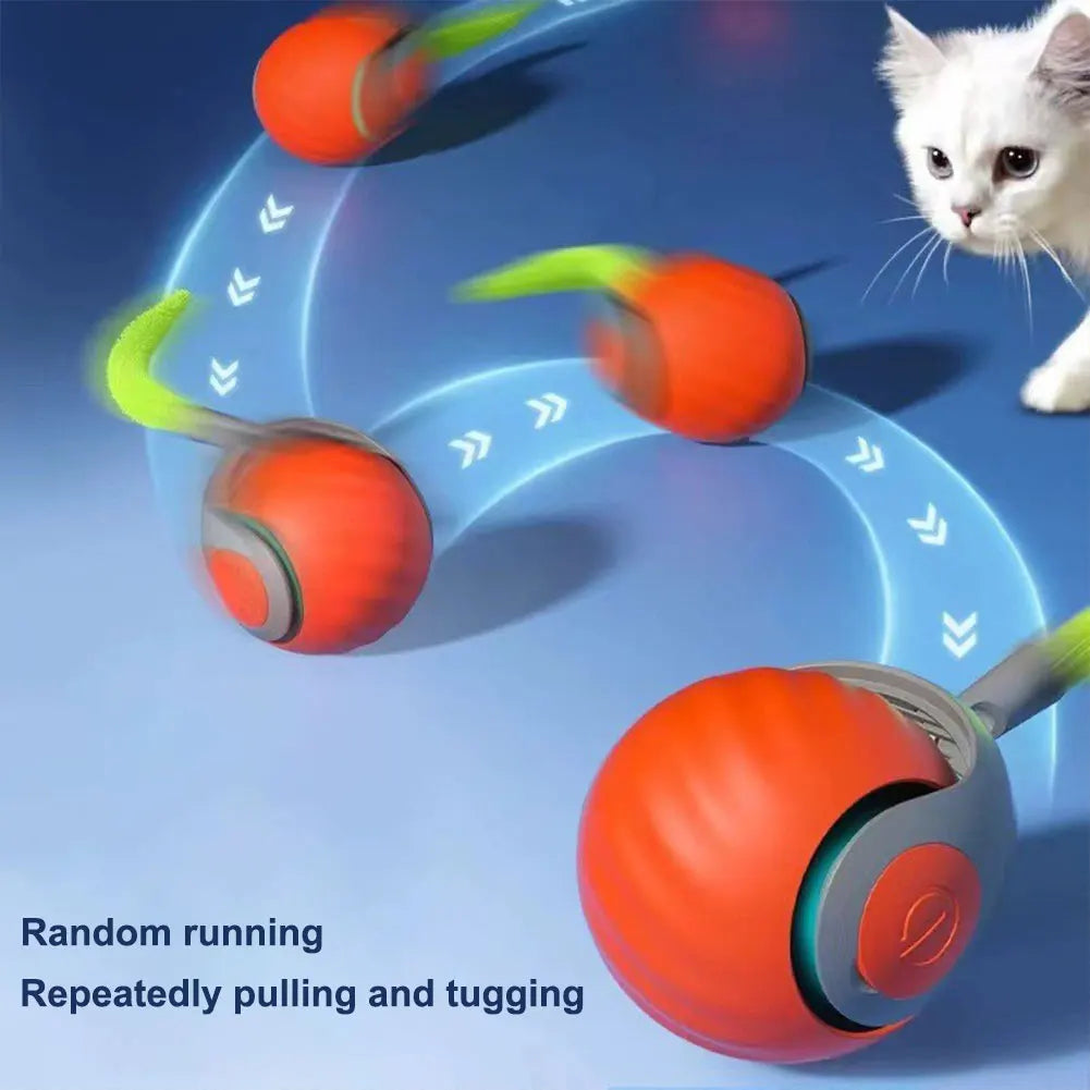 Smart Dog Cat Toy Ball Electronic Interactive Pet Toy Moving Ball Rechargeable Automatic Moving Bouncing for Puppy Gift Cat Products
