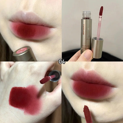 Single Velvet Matte Mist Lip Gloss - 12H Waterproof Non-stick Cup Smudge Proof Not Fade Liquid Lipstick Long-lasting Pigment