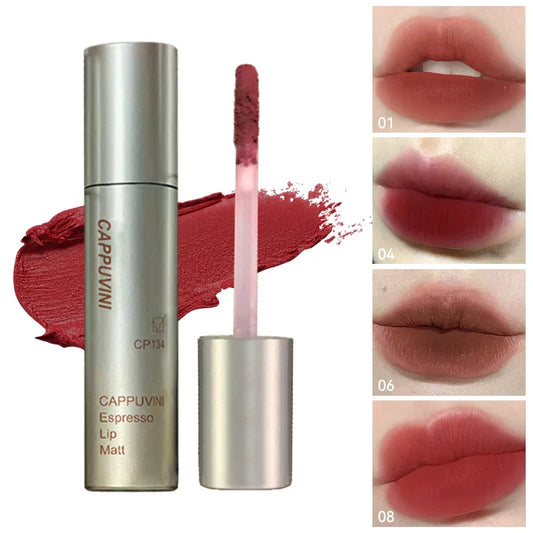 Single Velvet Matte Mist Lip Gloss - 12H Waterproof Non-stick Cup Smudge Proof Not Fade Liquid Lipstick Long-lasting Pigment