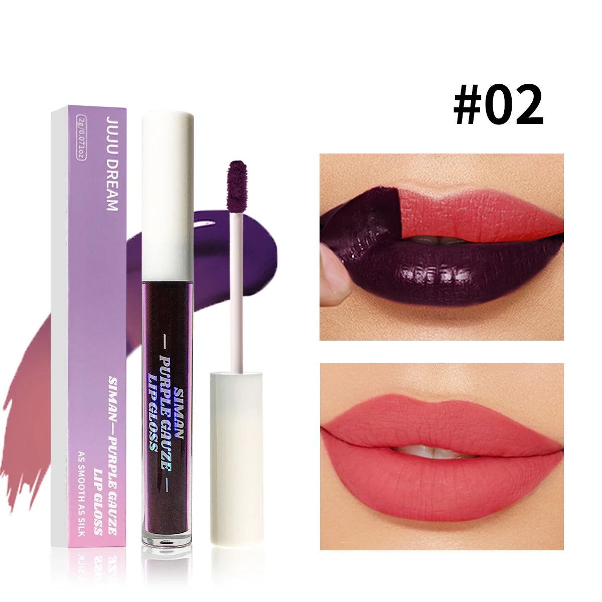 Peel Off Lip Stain Set, 3 Colors Long-Lasting Waterproof Pink Lip Tint, Transfer-Proof Non-Stick Cup Lip Makeup