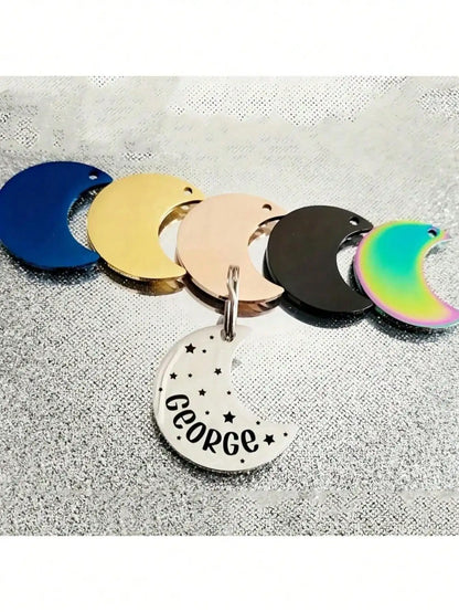 Personalized Laser Engraved Pet Tag Custom Name Number Anti Loss Rustproof Dog Cat ID Tag