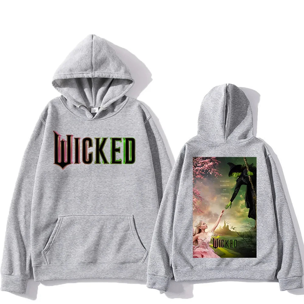 Men Women Sudaderas Wicked Fantasy Movie Graphic Print Sweatshirts Autumn Winter Large Pullovers Windproof Unisex Casual Hoodies