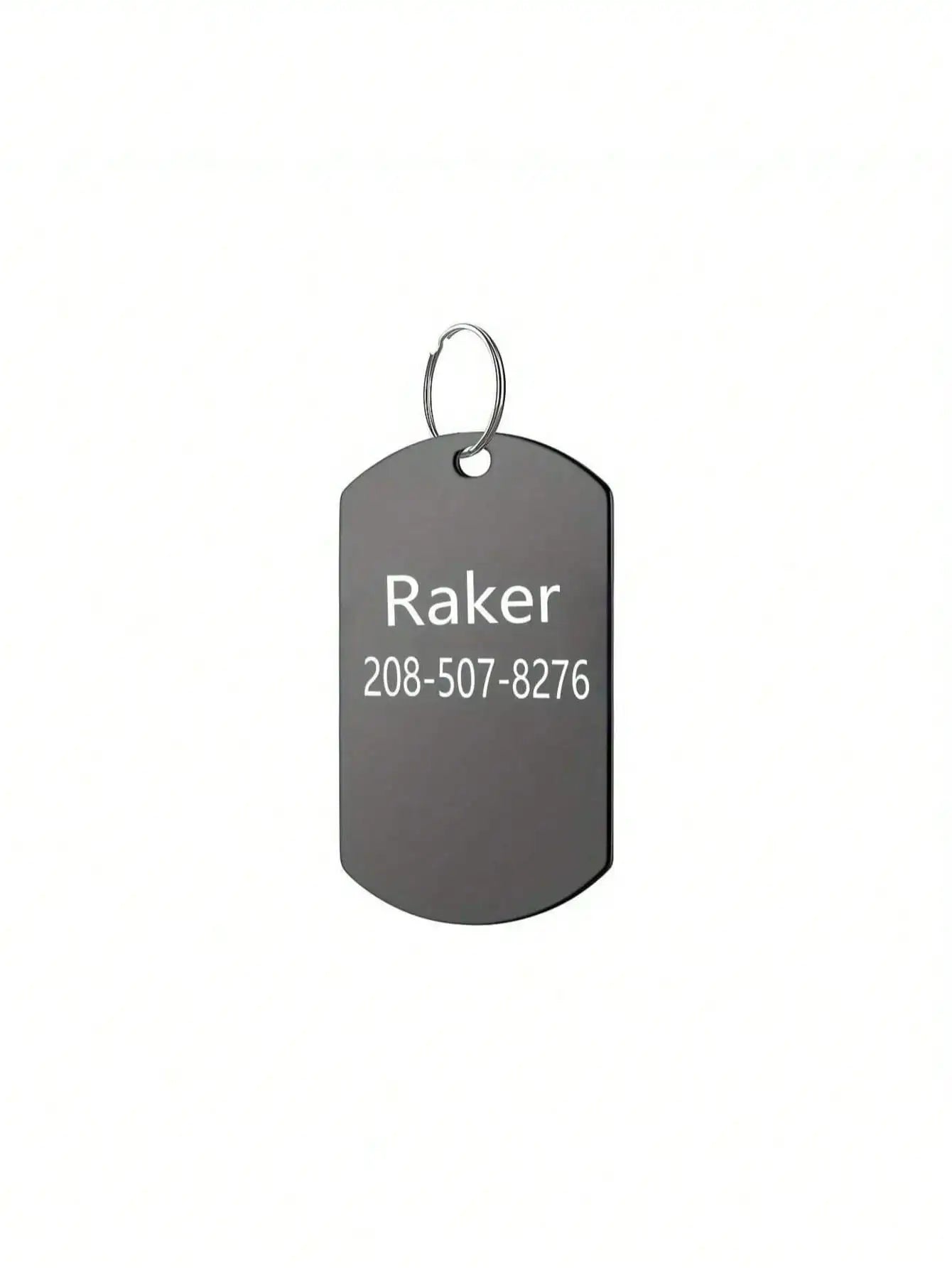 Personalized Laser Engraved Pet Tag Custom Name Number Anti Loss Rustproof Dog Cat ID Tag