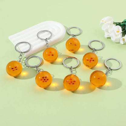 Japanese Anime Dragon Ball Keychain Figurine Toy Key Ring Pendant Car Keychain Gift Accessory