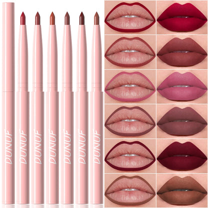 Waterproof Lip Liner Pencil 6 Colors Set: Lip Contour Waterproof Non-transfer Highly Pigmented Smooth Nude-pink Daily &  Party Makeup