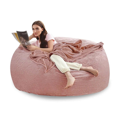 4FT Memory Foam Bean Bag Chair With Filler Included,Reading Sofa For Living Room,Bedroom,Dormitory,Black,Customized