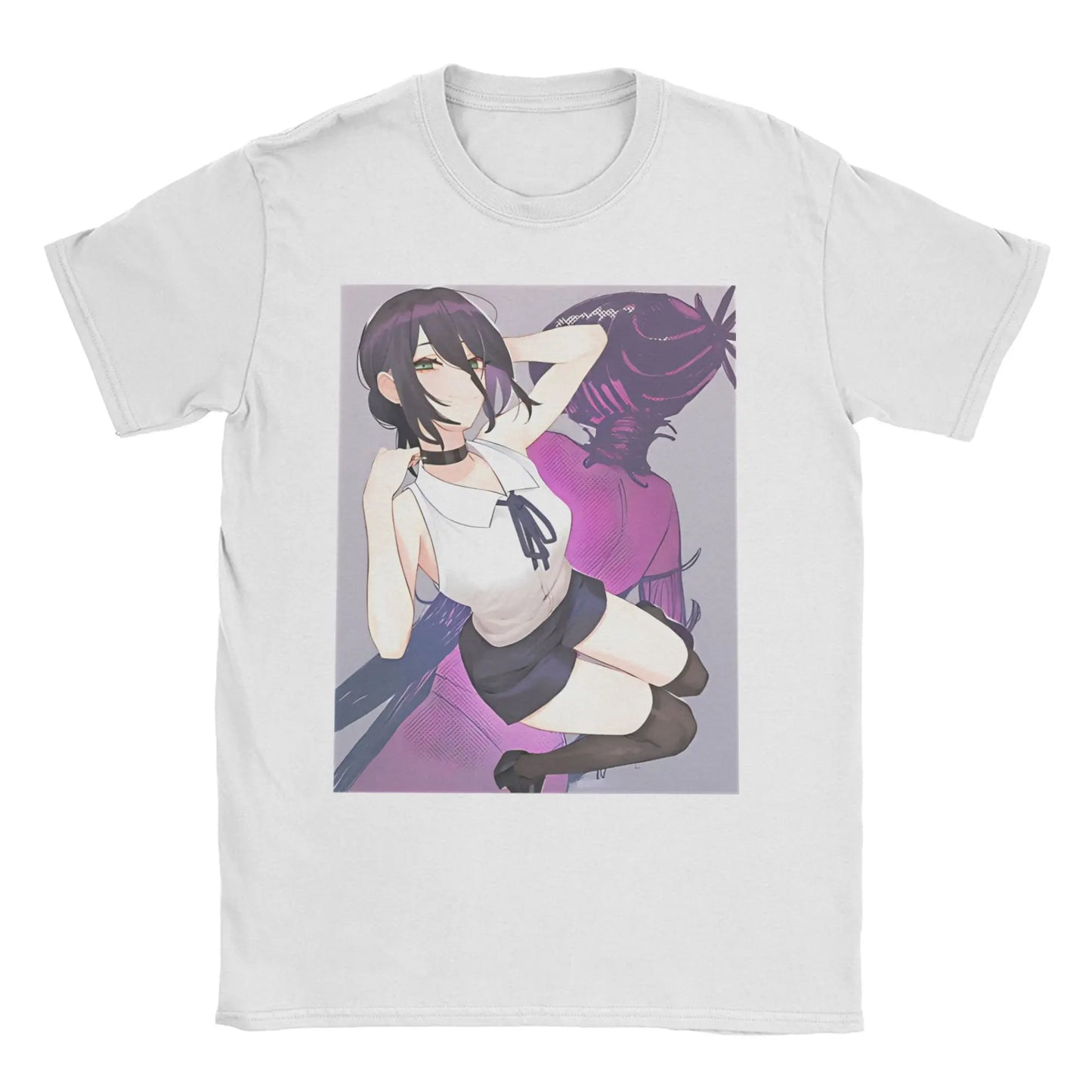 Chainsaw Man Reze T-Shirts Men Women Anime Manga Funny 100% Cotton Tee Shirt O Neck Short Sleeve T Shirts Party Clothes