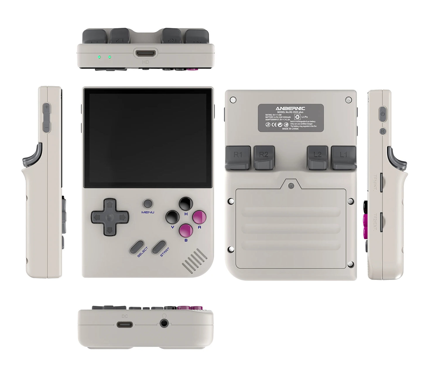 RG40XXV & RG35XX Plus Retro Handheld Game Console 640*480 IPS Screen Linux 64-bit 5000Games Support WIFI,Bluetooth,HDMI
