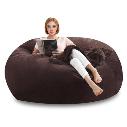 4FT Memory Foam Bean Bag Chair With Filler Included,Reading Sofa For Living Room,Bedroom,Dormitory,Black,Customized
