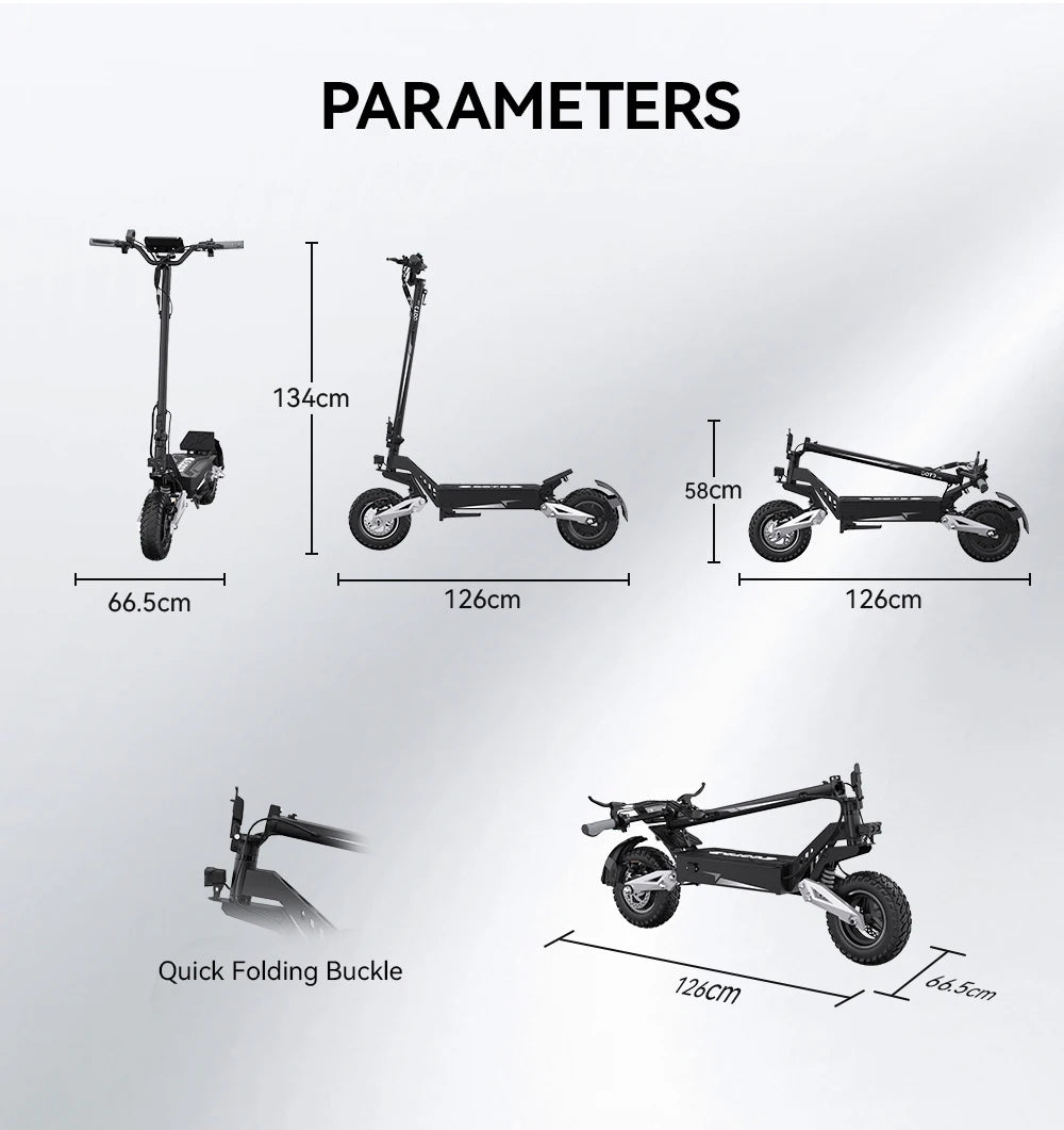 T10 E-Scooter 900W Peak Motor 48V13.5Ah Lithium Battery Large Screen LED Display Electric Scooter 11-inch Tire Scooters Electric
