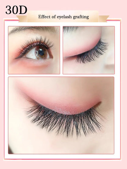 Individual Lashes 20-100D 280pcs Cluster Lashes Natural Look Mixed Tray DIY Eyelash Extension Volume Lash Clusters Eyelashes