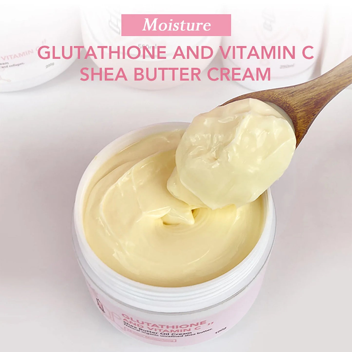 Whitening And Lightening Cream, Suitable For Face And Body , Shea Butter Oil Natural Intense Hydrating Repair Cracked Skin