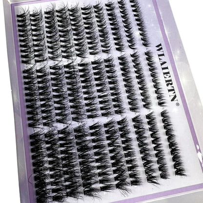 120PCS 5D Fluffy Cluster Lashes 30D-100D Natural Thick Eyelash Clusters Individual Lashes DIY Eyelashes Extension Makeup