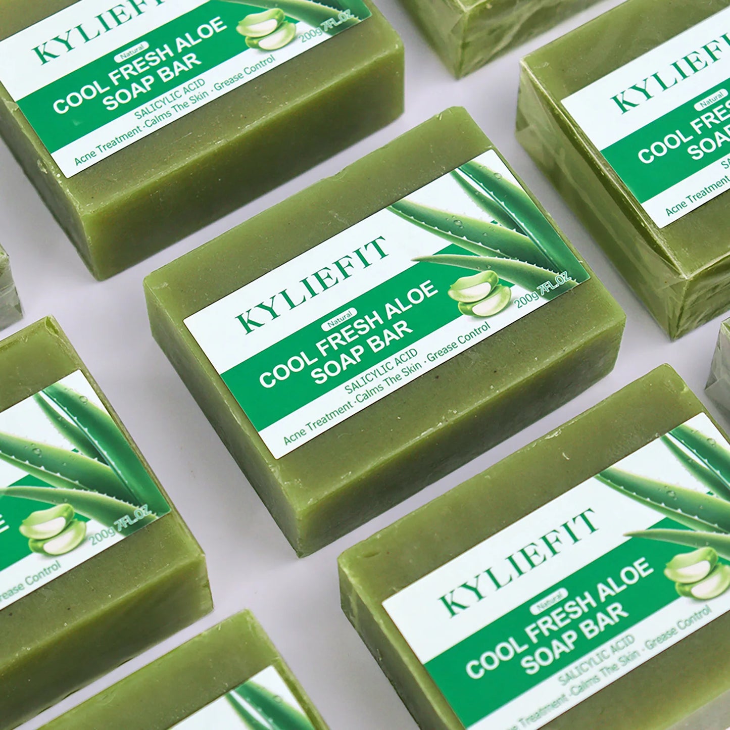 Aloe Vera Whitening Soap, Remove Acne, Spots, Skin Radiant, Improve Skin Luster, Vegan Bath Wash for All Skin Types, 200g