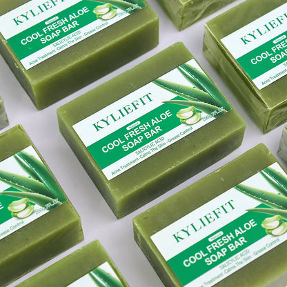 Aloe Vera Whitening Soap, Remove Acne, Spots, Skin Radiant, Improve Skin Luster, Vegan Bath Wash for All Skin Types, 200g