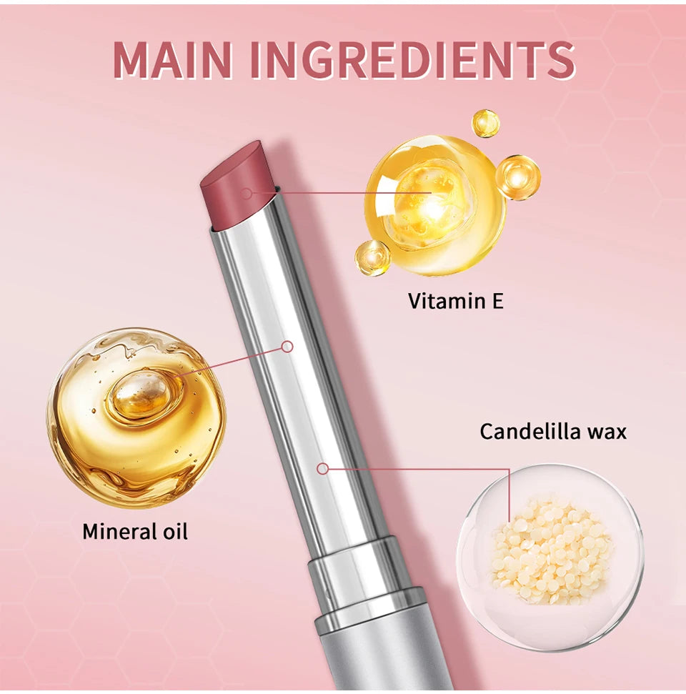 Lipstick Lip Balm Natural Color Creamy Texture Long Lasting Moisturizing  Nourishing Lip Care Gloss Cosmetic