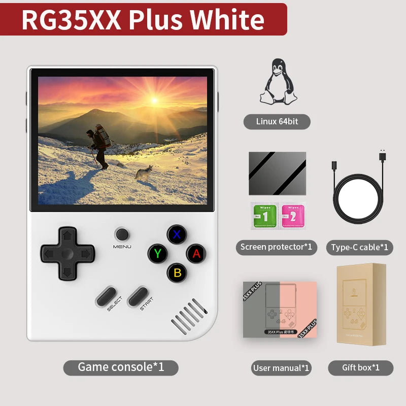 RG40XXV & RG35XX Plus Retro Handheld Game Console 640*480 IPS Screen Linux 64-bit 5000Games Support WIFI,Bluetooth,HDMI