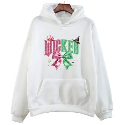 Wicked for Good Hoodies Wicked Musical Movie Fan Valentine Gift Hoody Fashion Women Men Aesthetic Autumn Winter Pullover Clothes