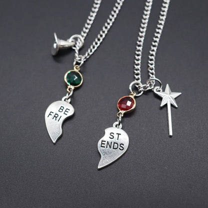 1Pair Magic Stick Hat Crown Pendant Beads Bracelet Couple Matching Bracelets Wicked Witch Movie Inspired Bracelet Friend Jewelry