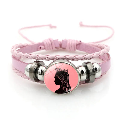 Magical Wicked Witch Leather Bracelet Magic Witch Hat Wicked Movie Inspired Glass Couple Bracelets Jewelry Gifts