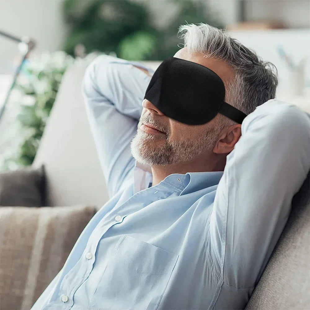 Sleep Mask Blockout Eye Mask for Side Sleeper Women Men Portable Blindfold Travel Sleeping Aid Eye Cover Slaapmasker