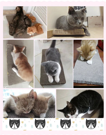 Cat Toys Cat Scraper Sharpening Claw Cardboard Corrugated Board Scratch-resistant Cat Scratch Board Cat Toy Sofa Cushion Bed