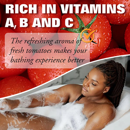 Tomato Fruit Scented Handmade Natural Bar Soap, For Face, Body, Whitening, Oil Control, Brightens, Shrink Pore, 200g