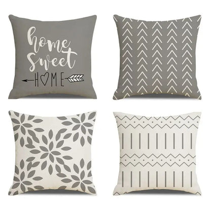 4PCS Throw Pillow Covers 18x18Inch Decorative Pillow Covers Soft Navy Blue Pillowcases for Couch Sofa Bed Home Boho Decor Accent