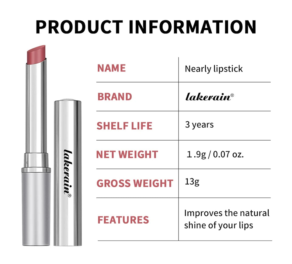 Lipstick Lip Balm Natural Color Creamy Texture Long Lasting Moisturizing  Nourishing Lip Care Gloss Cosmetic