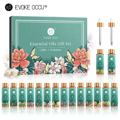 16 Set Sleep Enhancement Pure Essential oils,100% Nature Undiluted For Home Hotel Diffuser Humidifier,DIY Candle Soap Bath Salts Strong Smell