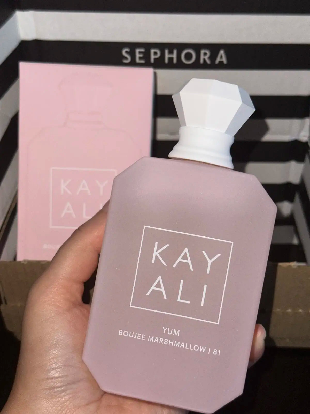 Kay Ali Yum Boujee Marshmallow 81 Eau de Parfum, Soft Pink Bottle, Sweet Scent, Fragrances