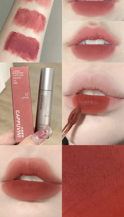 Single Velvet Matte Mist Lip Gloss - 12H Waterproof Non-stick Cup Smudge Proof Not Fade Liquid Lipstick Long-lasting Pigment