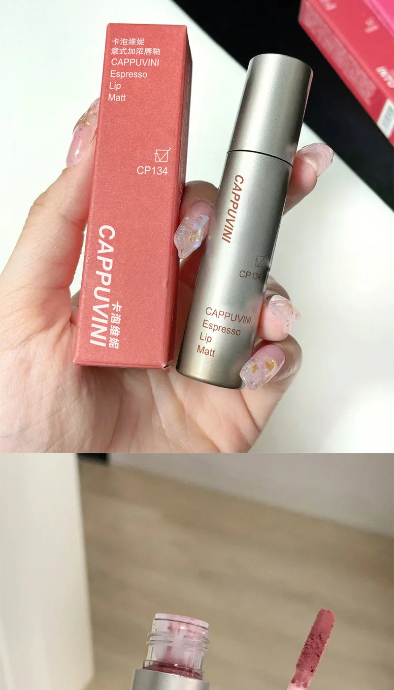 Single Velvet Matte Mist Lip Gloss - 12H Waterproof Non-stick Cup Smudge Proof Not Fade Liquid Lipstick Long-lasting Pigment