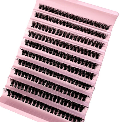 120PCS 5D Fluffy Cluster Lashes 30D-100D Natural Thick Eyelash Clusters Individual Lashes DIY Eyelashes Extension Makeup