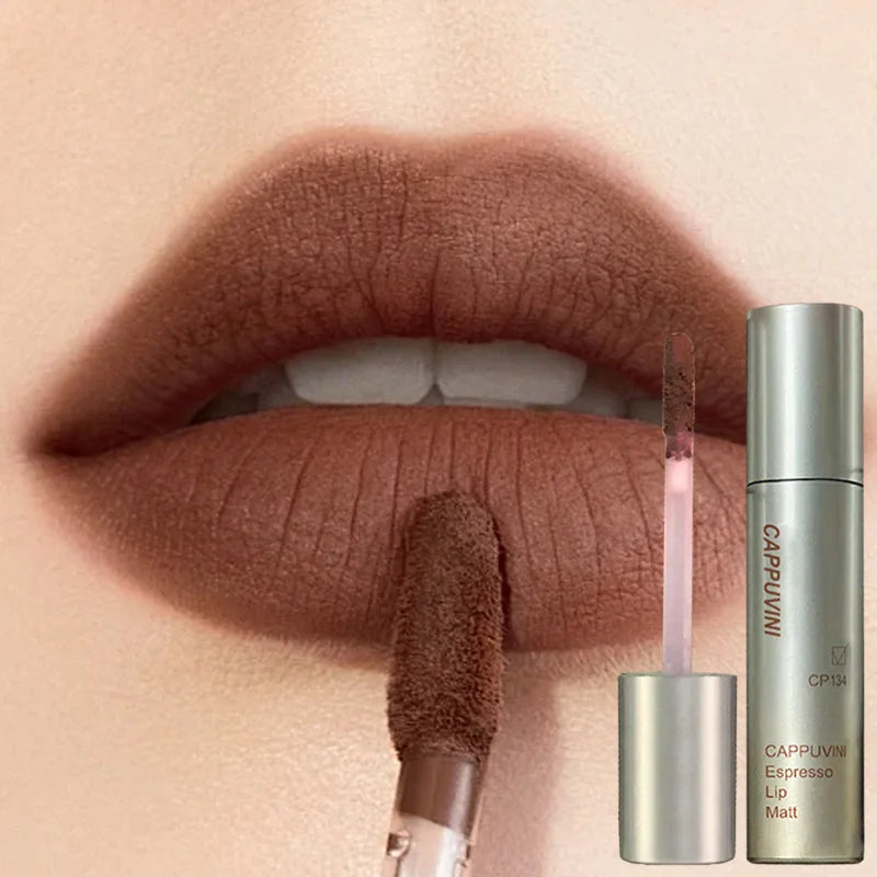 Single Velvet Matte Mist Lip Gloss - 12H Waterproof Non-stick Cup Smudge Proof Not Fade Liquid Lipstick Long-lasting Pigment