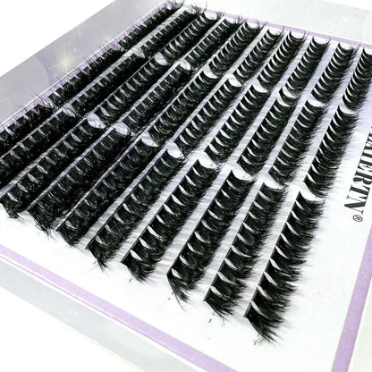 120PCS 5D Fluffy Cluster Lashes 30D-100D Natural Thick Eyelash Clusters Individual Lashes DIY Eyelashes Extension Makeup
