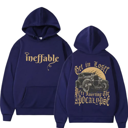 Good Omens | Hoodies Autumn Winter High Quality Fleece Hooded Sweatshirts Men Women Street Trend Fashion Pullovers