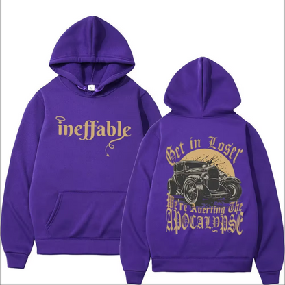 Good Omens | Hoodies Autumn Winter High Quality Fleece Hooded Sweatshirts Men Women Street Trend Fashion Pullovers