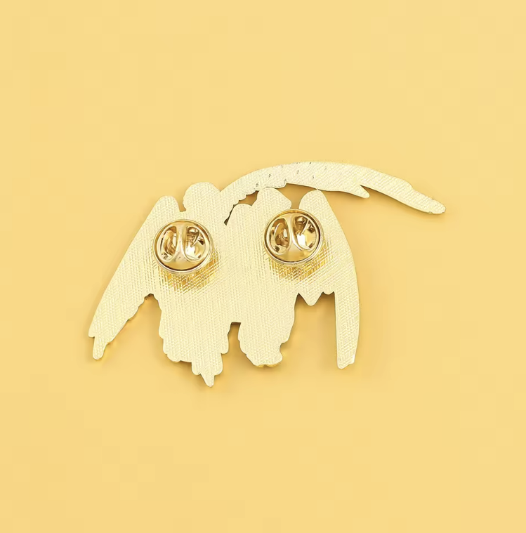 Good Omens | Ineffable Husbands Angel & Demon Hard Metal Pin Angel Demon Badge Aziraphale And Crowley Jewelry