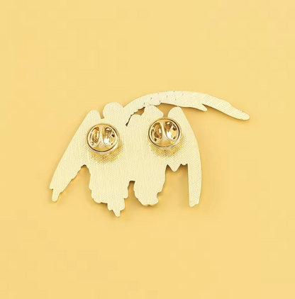 Good Omens | Ineffable Husbands Angel & Demon Hard Metal Pin Angel Demon Badge Aziraphale And Crowley Jewelry