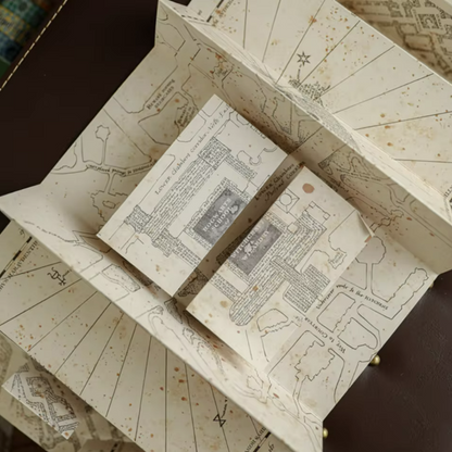 Harry Potter | Map Magic Academy Hogwarts Theme HD Full Version Expandable Stereoscopic Magic Treasure Hunt Map Birthdays Gifts