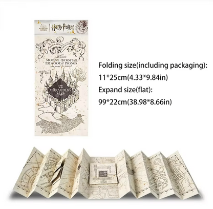 Harry Potter | Map Magic Academy Hogwarts Theme HD Full Version Expandable Stereoscopic Magic Treasure Hunt Map Birthdays Gifts