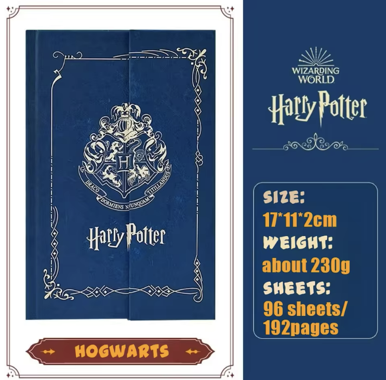 Harry Potter | Peripheral Retro Notebook Magic Academy Hogwarts Portable Notebook School Student Stationery