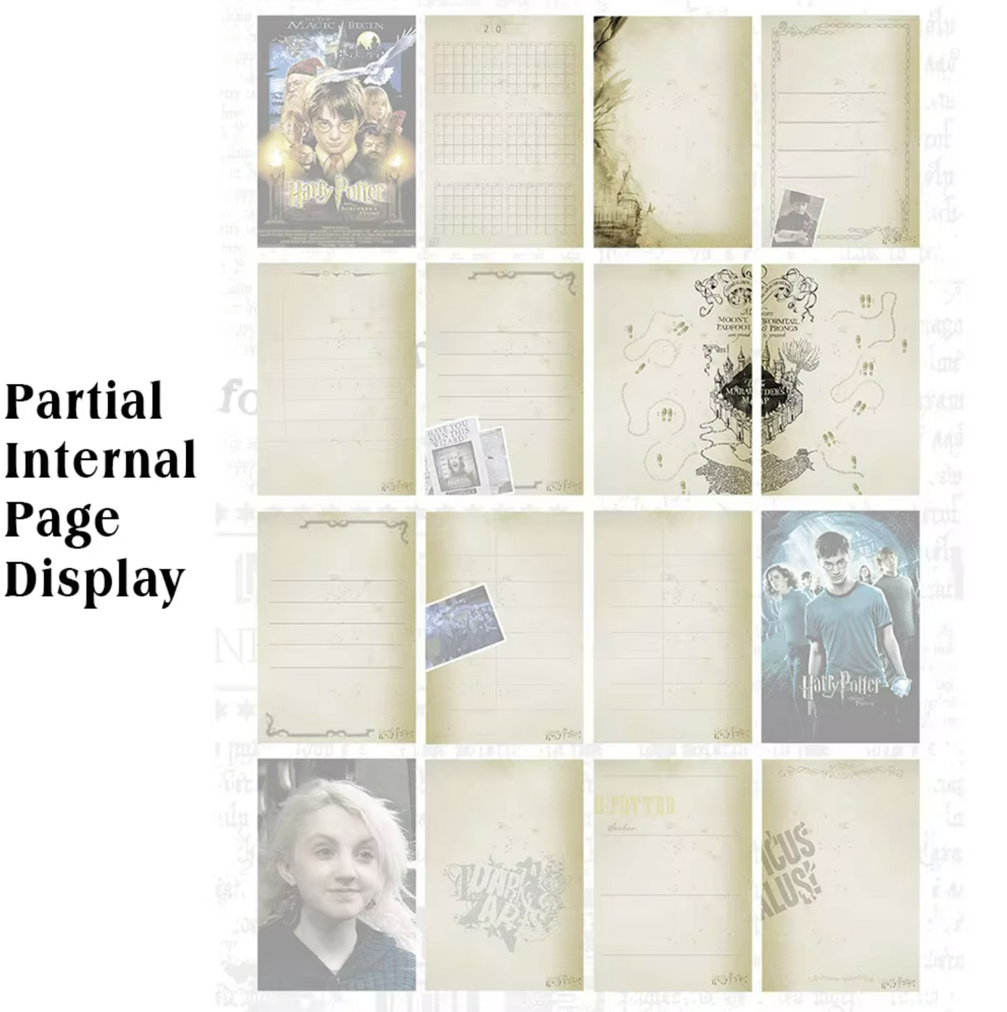 Harry Potter | Peripheral Retro Notebook Magic Academy Hogwarts Portable Notebook School Student Stationery